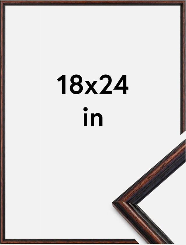 Ramme Horndal Akrylglass Valnøtt 18x24 Inches (45,72x60,96 Cm)