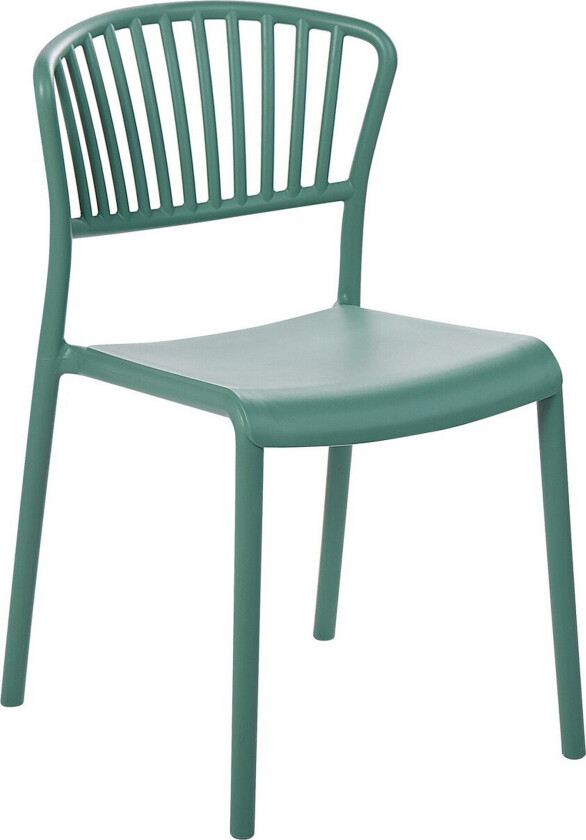 Leverano Spisestol Utendørs 4 stk - Grønn