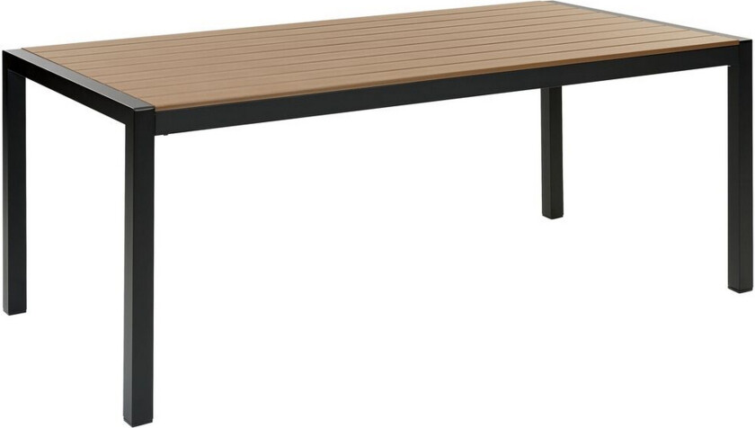 Pereta Spisebord 180x90 cm - Lys Brun/Sort