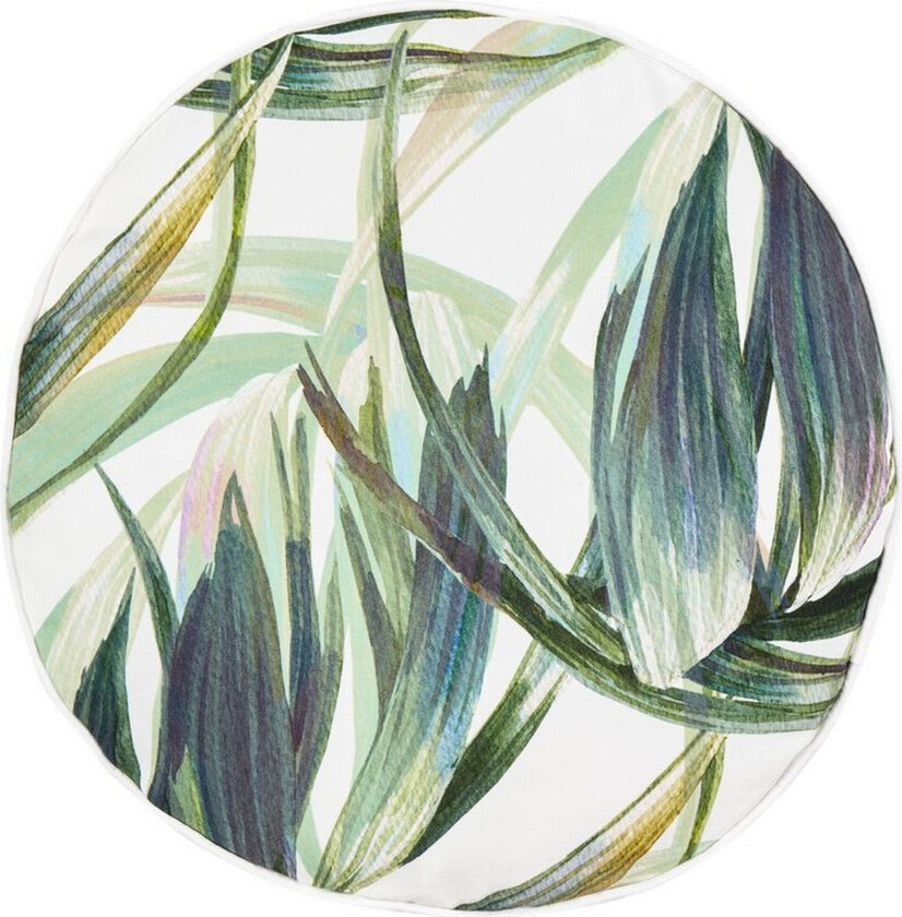 Sorel Utendørspute 40 cm Rund 2 stk - Grønn/Hvit