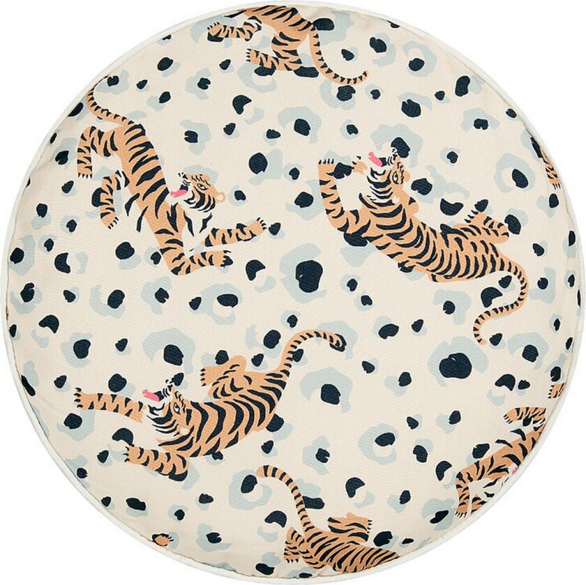 Bilde av Matino Utendørspute 40 cm Rund 2 stk - Beige/Blå/Brun