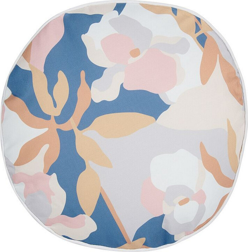 Vernole Utendørspute 40 cm Rund 2 stk - Hvit/Blå/Rosa