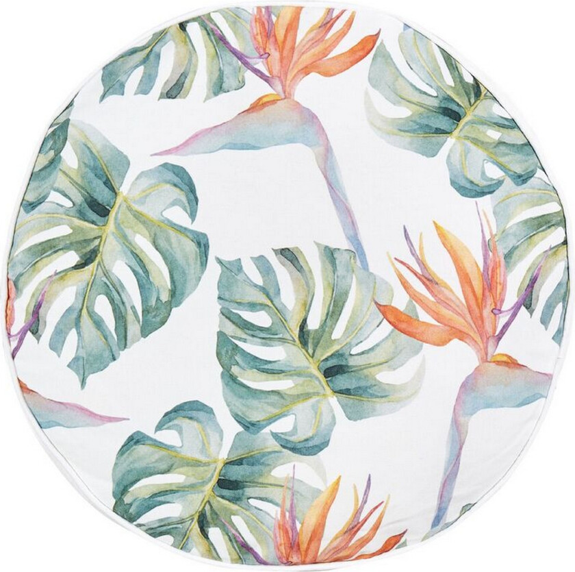 Bilde av Tallahassee Utendørspute 40 cm Rund 2 stk - Grønn/Hvit