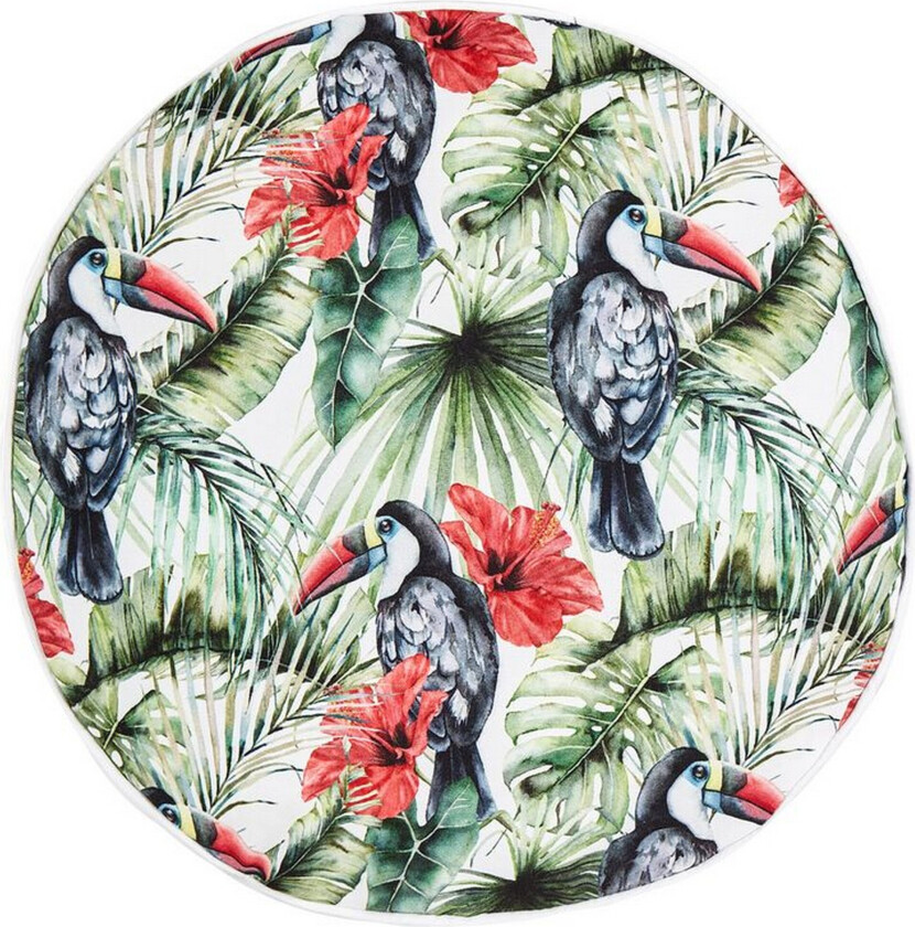 Bilde av Padua Utendørspute 40 cm Rund 2 stk - Grønn/Rød/Svart