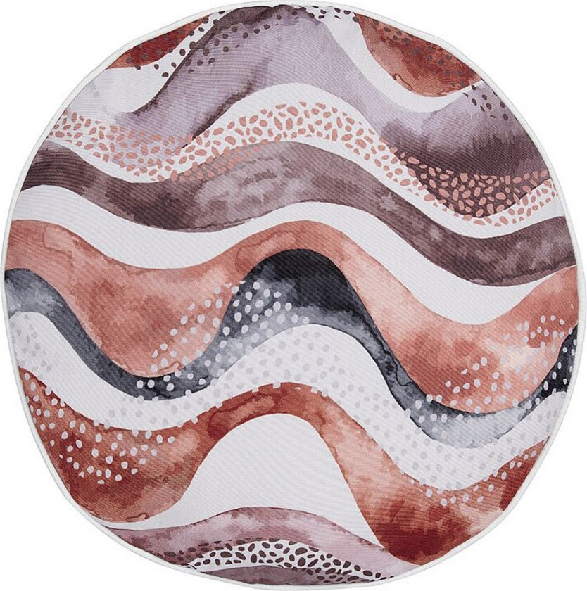 Bilde av Cannole Utendørspute 40 cm Rund 2 stk - Brun/Hvit/Sort