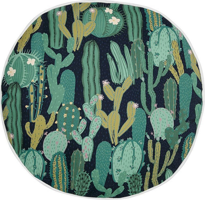 Ruffano Utendørspute 40 cm Rund 2 stk - Grønnblå