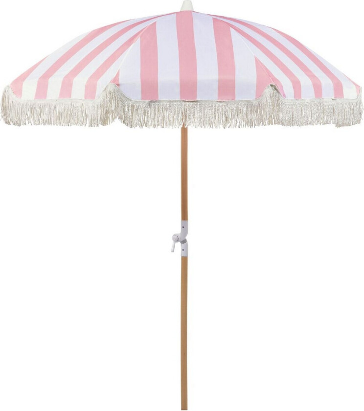 Teulon Parasol 150 cm - Rosa/Hvit/Lysebrun