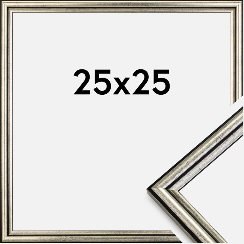Ramme Horndal Akrylglass Sølv 25x25 Cm