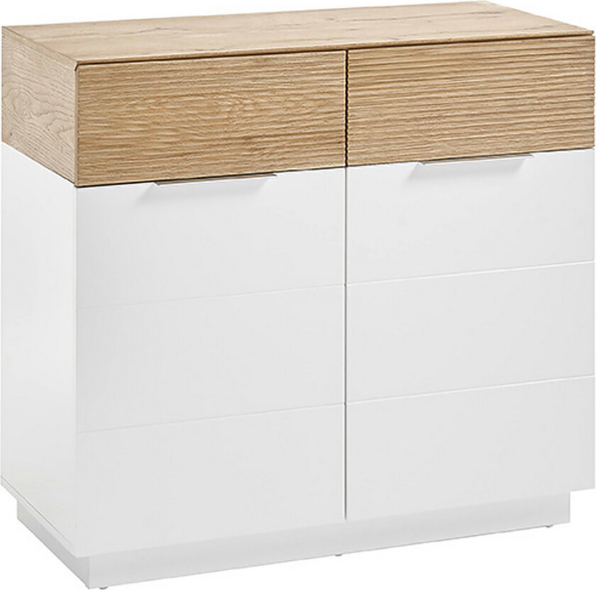 Mikkelborg Kommode 40x182 cm - Hvit/Natur