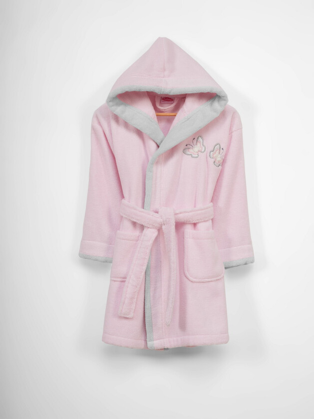 Ashburton Badekåpe Kelebek Girl - Rosa/Grå