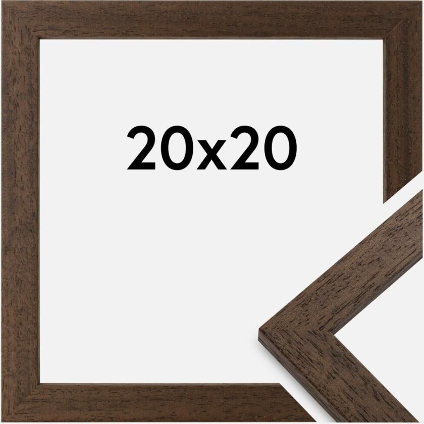 Ramme Brown Wood 20x20 Cm
