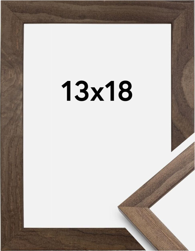 Ramme Stilren Akrylglass Valnøtt 13x18 Cm