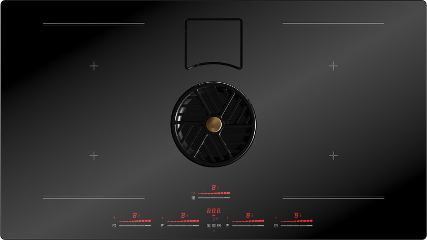 P804ICH2M37NT induktionshäll med fläkt 80 cm, svart