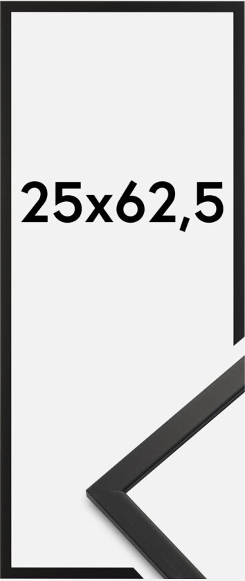 Ramme Edsbyn Akrylglass Svart 25x62,5 Cm