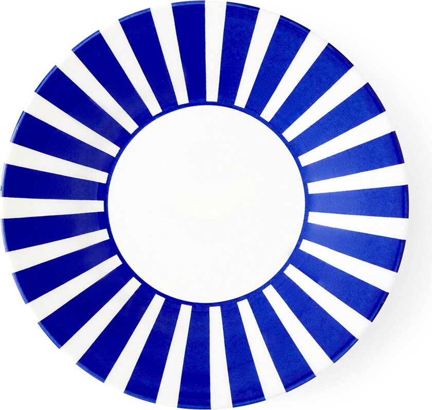 Steccato-tallerken 18 cm, brede striper