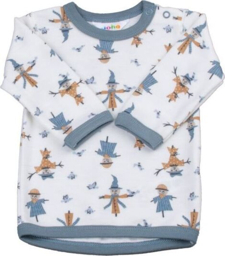 Scarecrow Genser I Ull/bambus, Off White/ Blue