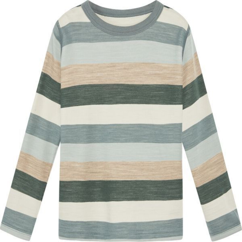 Hust & Claire stripete genser i ull/bambus, Jade Green