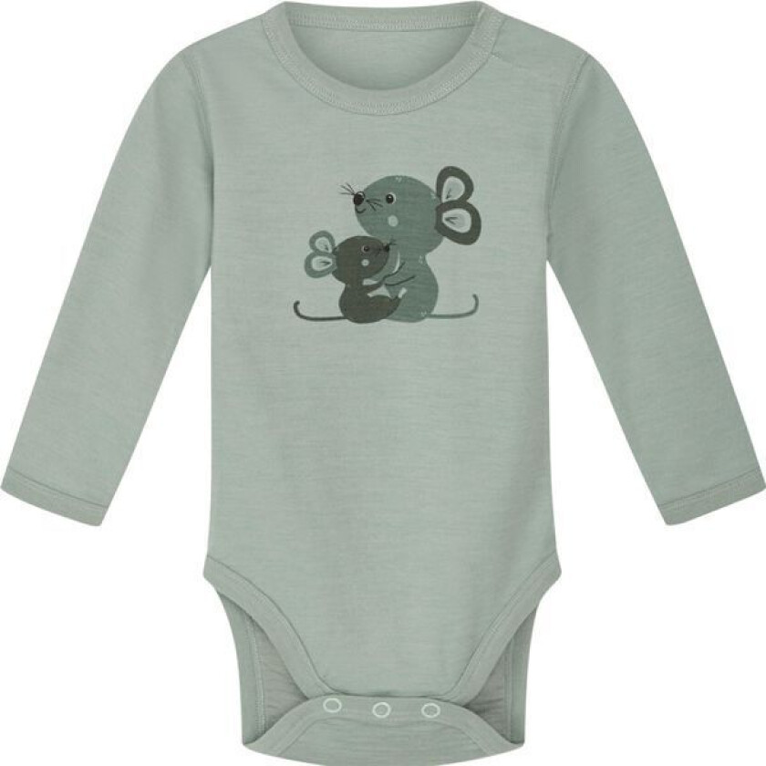 Hust & Claire Baloo ull/bambus body mus, Jade Green