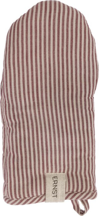 Bilde av grytevott stripete Rød-beige