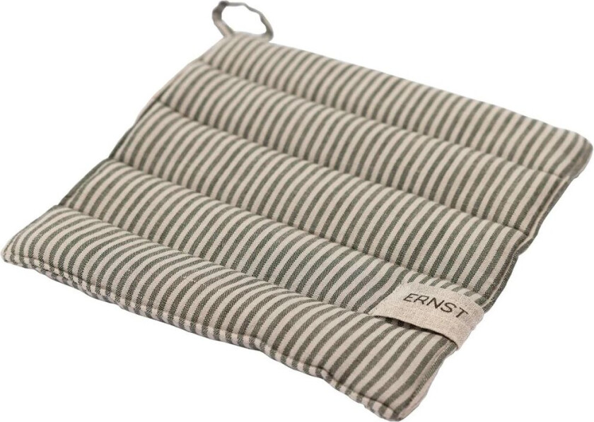 gryteklut stripete 23x25 cm Grønn-beige