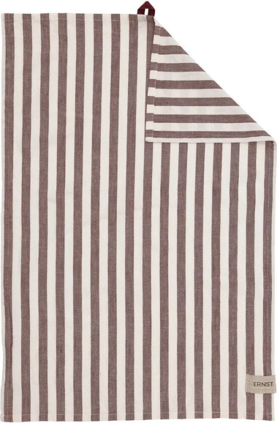Bilde av kjøkkenhåndkle brede striper 47x70 cm Rød-hvit