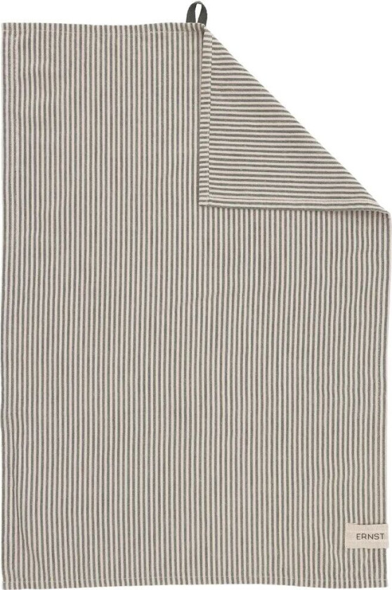 Bilde av kjøkkenhåndkle, smale striper 47x70 cm Grønn-beige