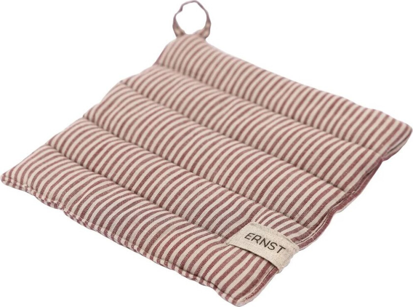 gryteklut stripete 23x25 cm Rød-beige