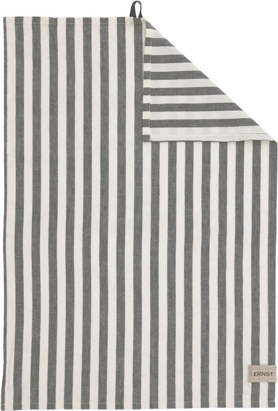 Bilde av kjøkkenhåndkle brede striper 47x70 cm Grønn-hvit