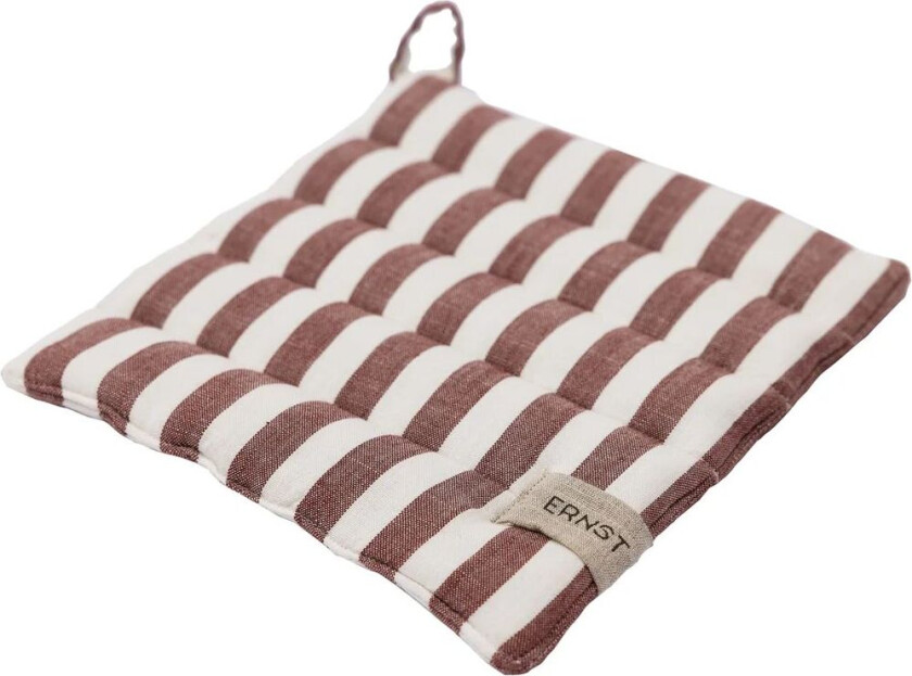 gryteklut bred stripe 23x25 cm Rød-hvit