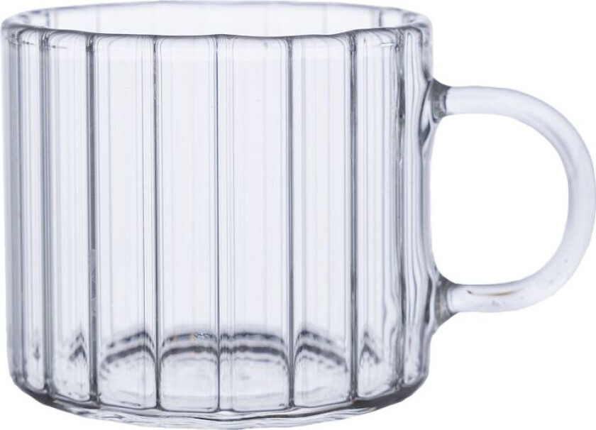 gløgglass riflet 10 cl Klar