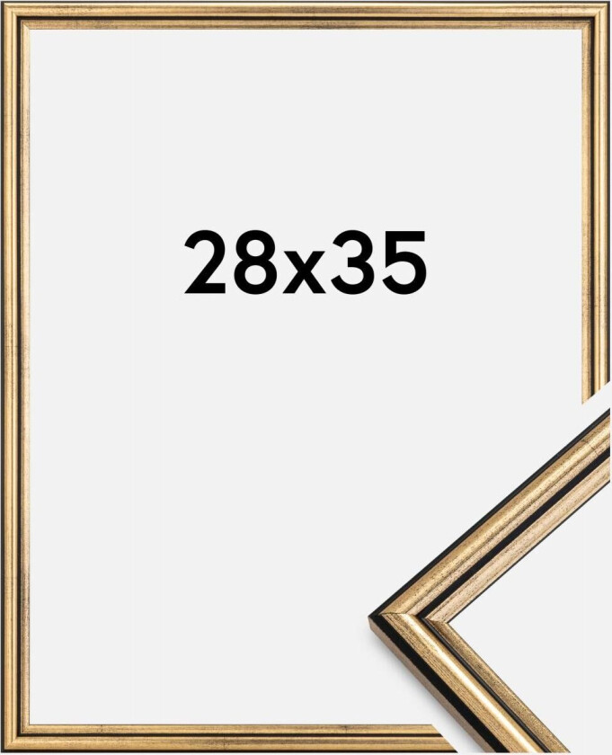 Ramme Horndal Akrylglass Gull 28x35 Cm