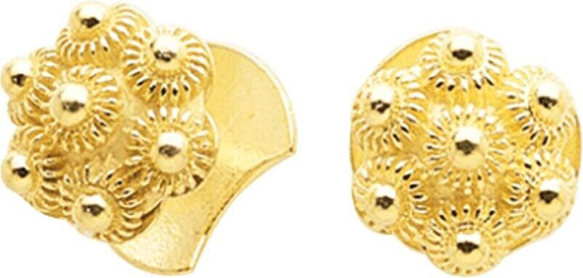 Mansjettknapper Fana i 830 forgylt sølv