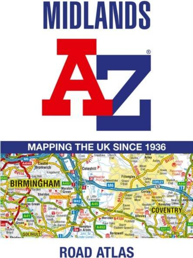 Midlands A-Z Road Atlas av A-Z Maps