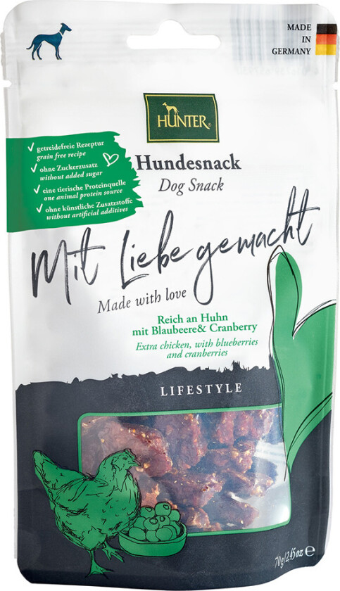 HUNTER Lifestyle snacks / godbiter laget med kjærlighet - 2 x 70 g