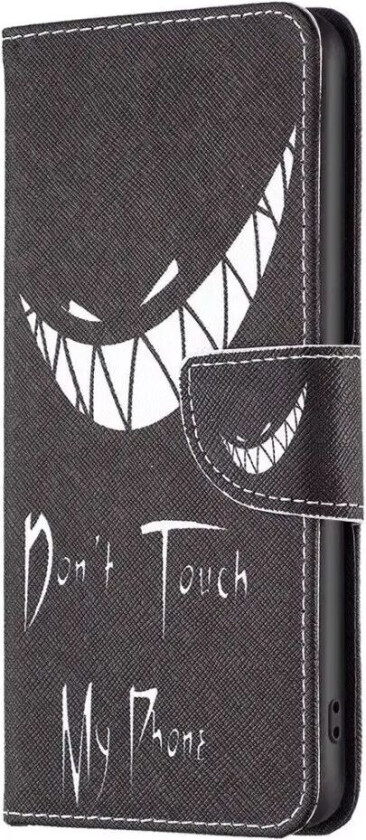 iPhone 16 Pro Max Skinn Deksel m. Lommebok og Trykk - "Don't Touch My Phone"