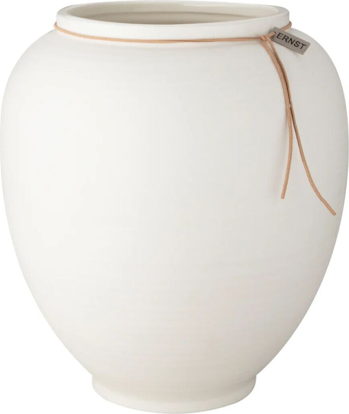 vase hvit matt 28 cm