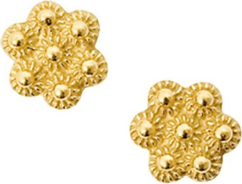 Øredobber Fana i 830 forgylt sølv