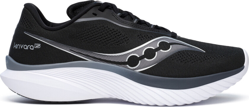 Men's Kinvara 15 Black/White 40.5, Black/White