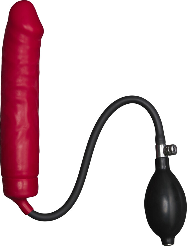 Oppblåsbar Dildo 19 cm - Rød