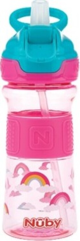 Nüby, Drikkeflaske Med Sugerør, 12+ Mnd., Pink