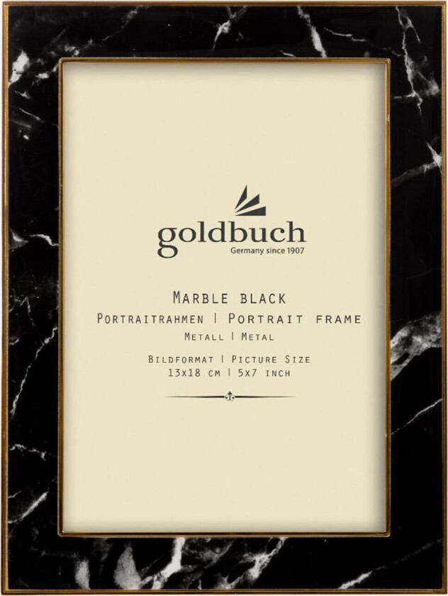 Ramme Marble Svart 13x18 Cm