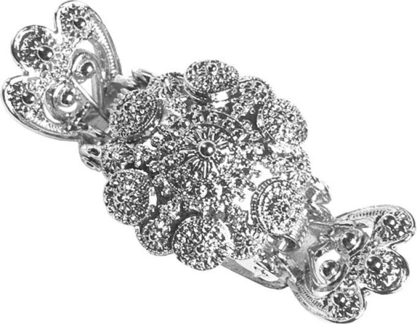 Nora hårklype i 830 hvitt sølv