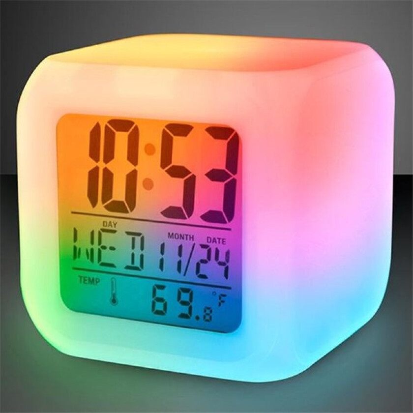 Vekkerklokke med LED-lys