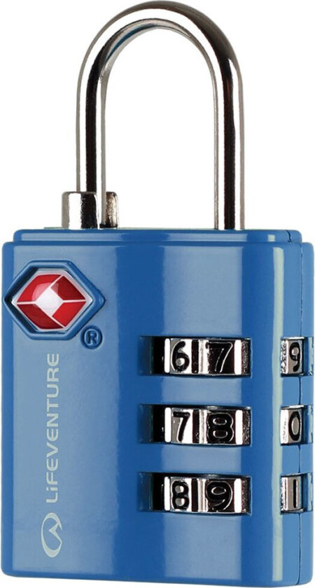 LifeVenture TSA hengelås (kode) blå