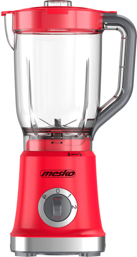 Blender m/pulsfunksjon 500W (1,8 liter) Rød - Mesko