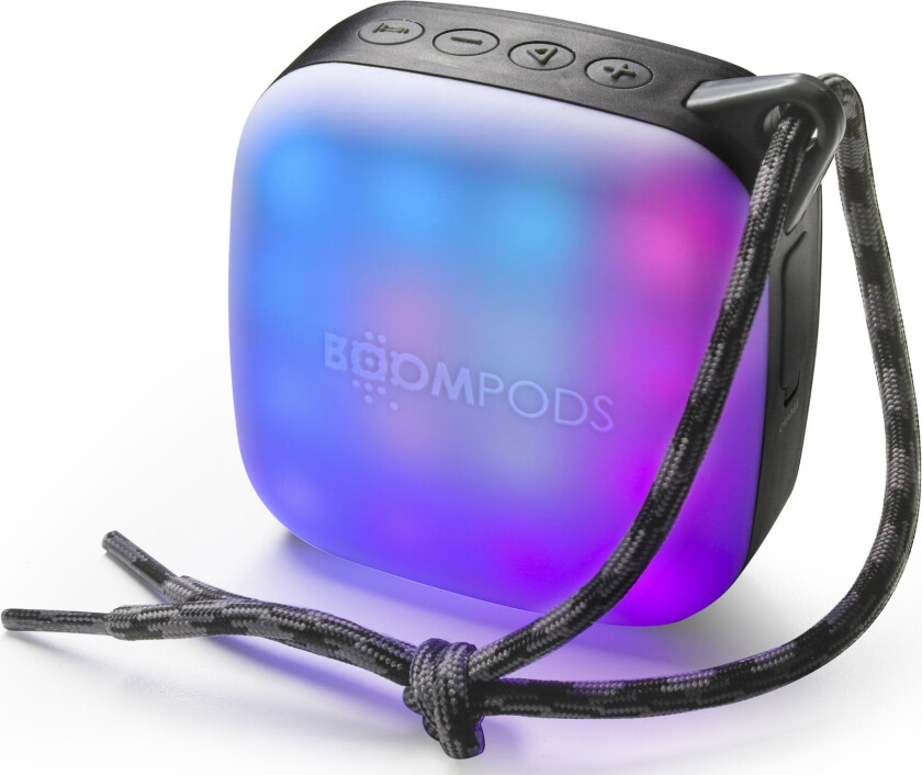 Boompods Tide Square Rhythm Bluetooth-høyttaler - Svart