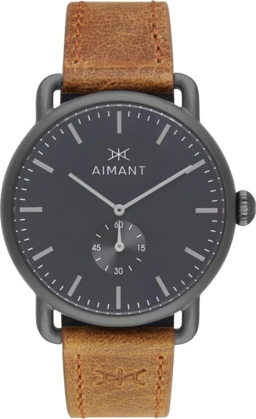 MY - Gun Metal Camel GMY-240L5-88 - Kvarts - Gunmetal - Herreklokker - Skinn - Mineral