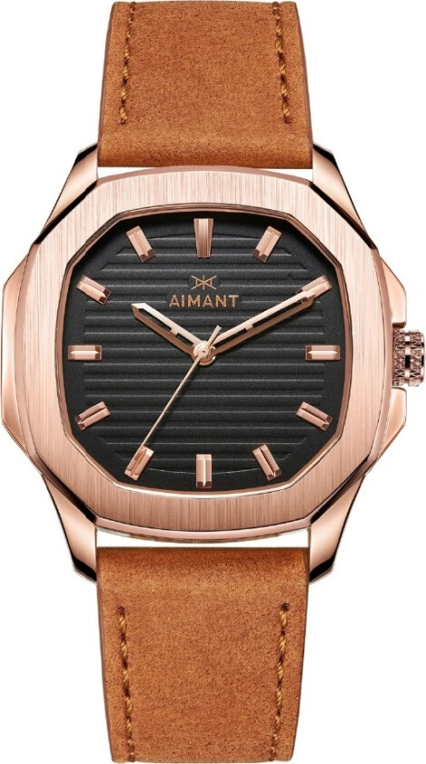 MI - Rose Gold Camel GMI-270L5-1RG - Kvarts - Rosegull - Herreklokker - Skinn - Mineral