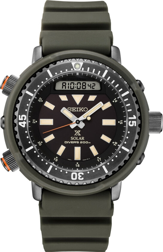 Prospex Solar Diver SNJ031P1 - RIP - Anadigi - Grønn - Herreklokker - Silikon - Mineral