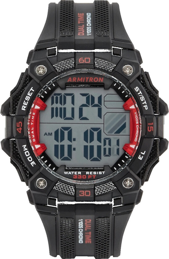 Mens 40/8403RBK - Digital - Sort - Herreklokker - Resin - Akryl